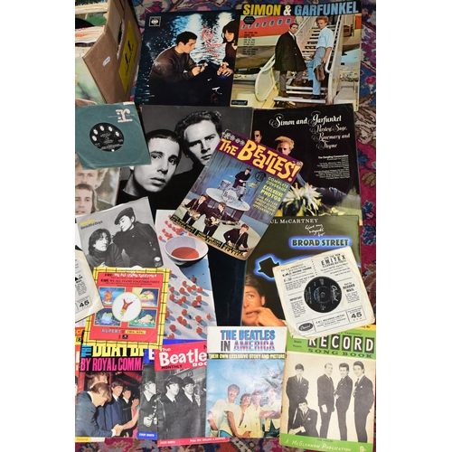 534 - LP RECORDS, SINGLES AND MUSIC EPHEMERA ETC, LP records comprise The Beatles - White Album N0 0449732... 