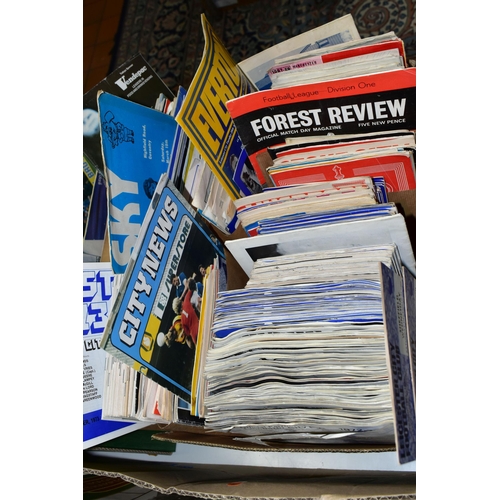 547 - FOOTBALL PROGRAMMES, Two Boxes containing several hundred LEICESTER CITY home and away Match Program... 