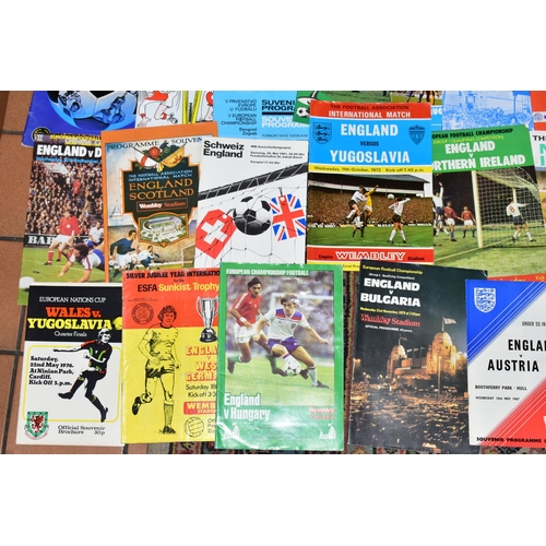 554 - INTERNATIONAL FOOTBALL PROGRAMMES, comprising forty-three International matches between the Home Nat... 