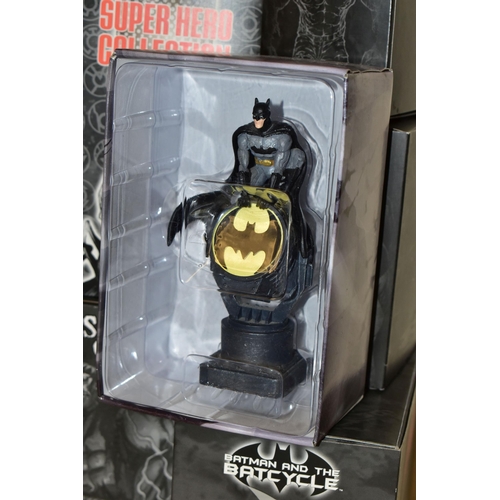 273 - COLLECTION OF BOXED DC SUPER HERO COLLECTION FIGURES, including Batman, Batman on Batcycle, Green Ar... 