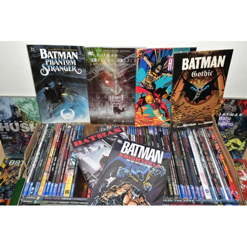 277 - COLLECTION OF BATMAN SEALED PAPERBACK COMICS, approximately 85 Batman comics (most of which are comp... 