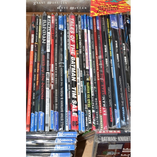 277 - COLLECTION OF BATMAN SEALED PAPERBACK COMICS, approximately 85 Batman comics (most of which are comp... 