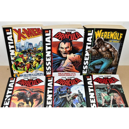 284 - QUANTITY OF MARVEL ESSENTIAL COMICS, including Essential X-Men volume 1, Essential Tomb Of Dracula v... 