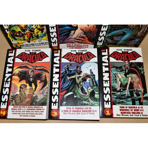 284 - QUANTITY OF MARVEL ESSENTIAL COMICS, including Essential X-Men volume 1, Essential Tomb Of Dracula v... 