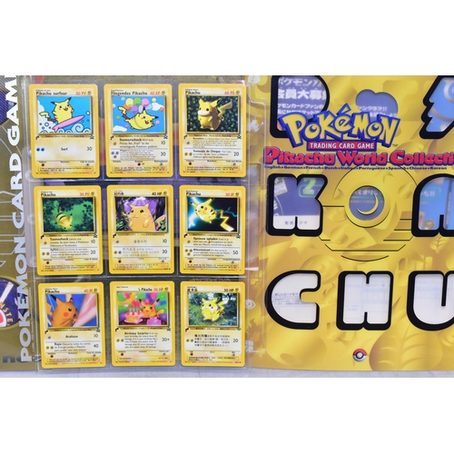 289 - POKEMON WORLD PIKACHU COLLECTION AND PREMIUM FILES 1 & 2, All cards are present and genuine, card co... 