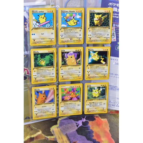 289 - POKEMON WORLD PIKACHU COLLECTION AND PREMIUM FILES 1 & 2, All cards are present and genuine, card co... 