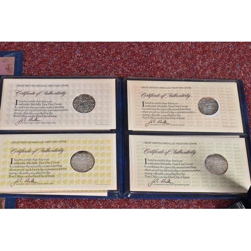 1 - COLLECTION OF STAMPS AND FIRST DAY COVERS, main value in eight silver medallic covers/sets