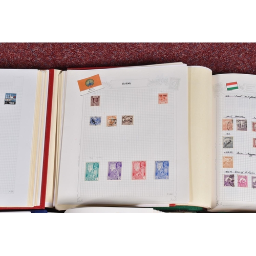 11 - WORLDWIDE COLLECTION OF STAMPS IN SEVEN ALBUMS WITH STRENGTH IN MINT (MOUNTED) GB TO 2009