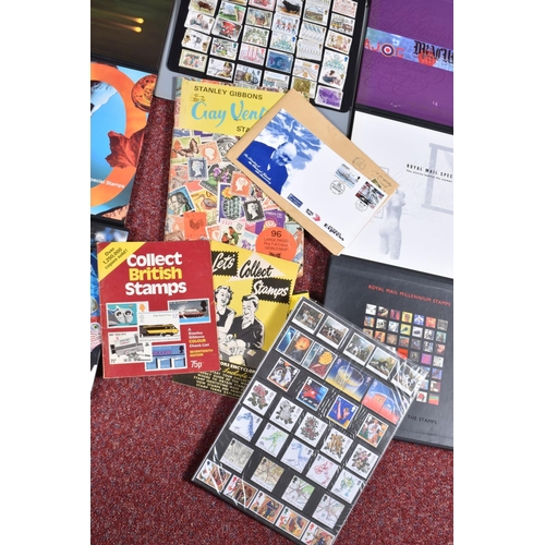 15 - COLLECTION OF MAINLY GB STAMPS INC YEAR BOOKS FOR 1992-99 INC