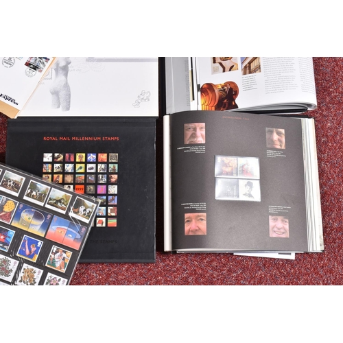 15 - COLLECTION OF MAINLY GB STAMPS INC YEAR BOOKS FOR 1992-99 INC