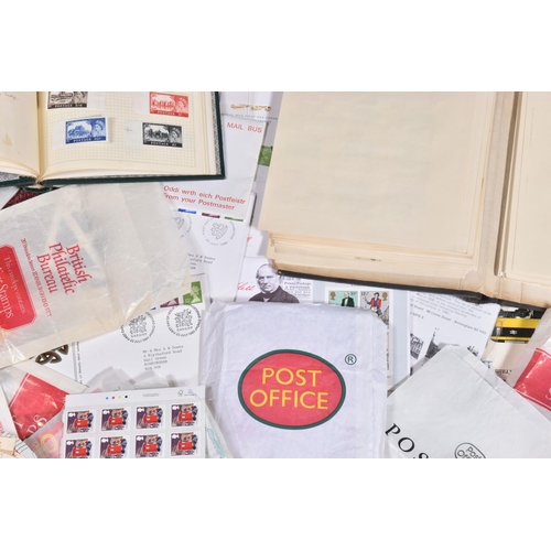 18 - BOX OF LOOSE STAMPS AND ALBUMS, we note a couple of junior type albums with worldwide collections, h... 