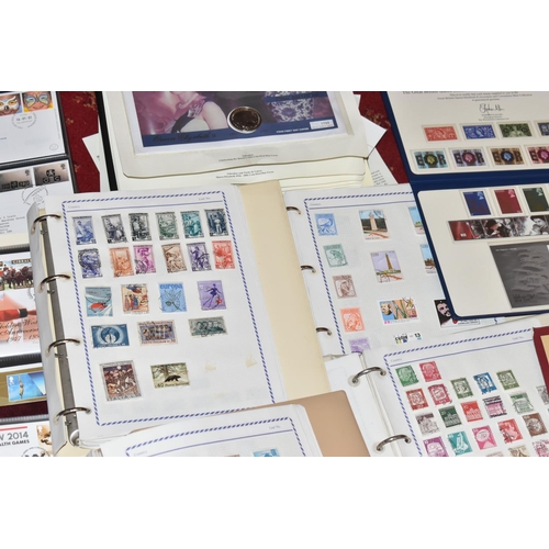22 - LARGE COLLECTION OF MAINLY GB FDCS AND A WORLDWIDE STAMP COLLECTION IN TWO BOXES, we note GB fdcs to... 