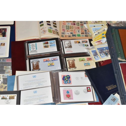 23 - VERY LARGE ACCUMULATION OF STAMPS IN NUMEROUS ALBUMS AND LOOSE, we note worldwide collections, GB FD... 