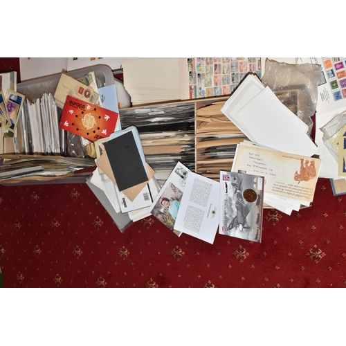 23 - VERY LARGE ACCUMULATION OF STAMPS IN NUMEROUS ALBUMS AND LOOSE, we note worldwide collections, GB FD... 