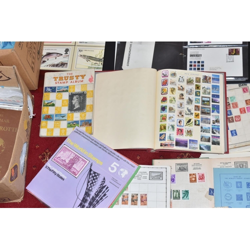 24 - MASSIVE ACCUMULATION OF STAMPS IN EIGHT BOXES, comprises single country collections, duplicates in s... 