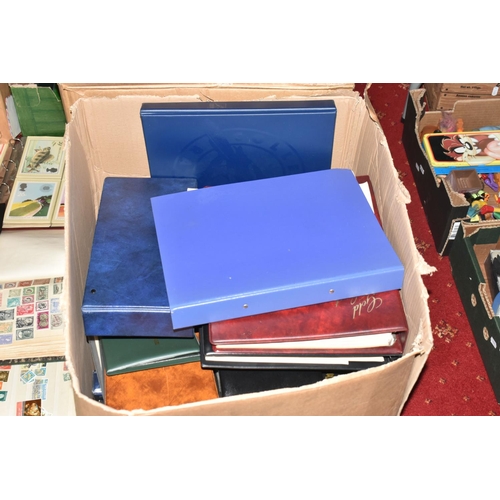 24 - MASSIVE ACCUMULATION OF STAMPS IN EIGHT BOXES, comprises single country collections, duplicates in s... 