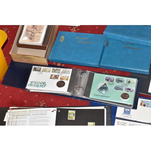 25 - IMPRESSIVE COLLECTION OF ISLE OF MAN STAMPS IN THREE BOXES, we note stamps in mint, used, fdc, prese... 