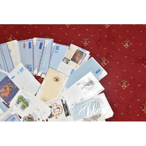 27 - LARGE COLLECTION OF GB LETTERGRAMME AND AEROGRAMMES BOTH MINT AND USED, three large boxes, much to s... 