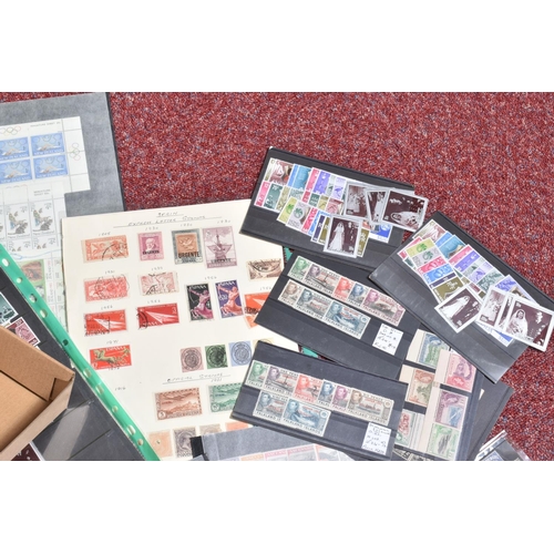 4 - SHOE BOX OF STAMPS ON STOCKCARDS, ALBUM PAGES OR IN PACKETS, we note wildings 2d complete coil, nort... 