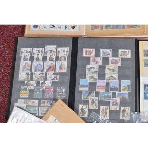 6 - COLLECTION OF STAMPS IN FIVE ALBUMS AND LOOSE, we note GB mint from 1970s -80s with useable face val... 