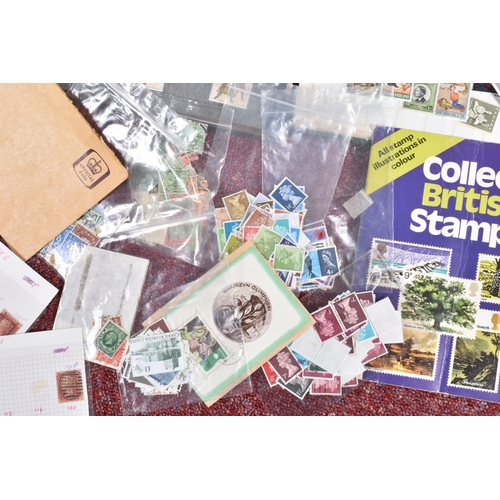 6 - COLLECTION OF STAMPS IN FIVE ALBUMS AND LOOSE, we note GB mint from 1970s -80s with useable face val... 