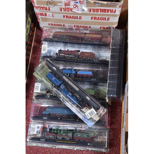 108 - A COLLECTION OF AMERCOM GREAT BRITISH LOCOMOTIVES COLLECTION MODELS, approx. OO gauge, many models a... 