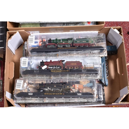 108 - A COLLECTION OF AMERCOM GREAT BRITISH LOCOMOTIVES COLLECTION MODELS, approx. OO gauge, many models a... 