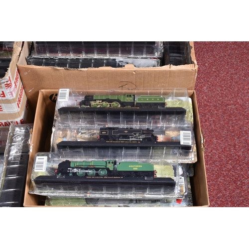 108 - A COLLECTION OF AMERCOM GREAT BRITISH LOCOMOTIVES COLLECTION MODELS, approx. OO gauge, many models a... 