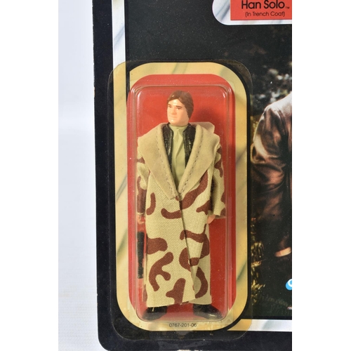 114 - A SEALED KENNER STAR WARS 'RETURN OF THE JEDI' HAN SOLO (IN TRENCH COAT), no. 71300, 1984, 79 back, ... 