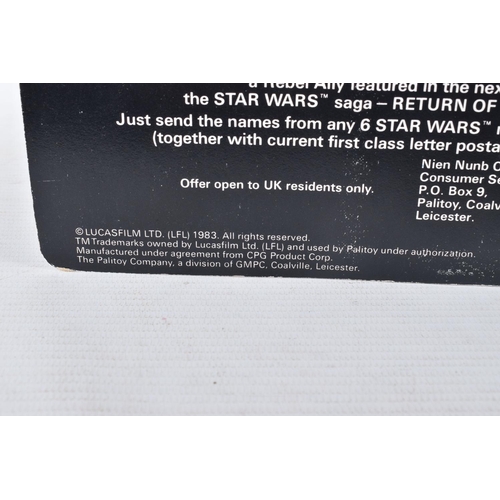 118 - A SEALED PALITOY STAR WARS 'RETURN OF THE JEDI' 4-LOM, 1983, 45 back, sealed pack on card, the blist... 