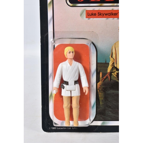 121 - A SEALED PALITOY STAR WARS 'RETURN OF THE JEDI' LUKE SKYWALKER, 1983, 65 back, sealed pack, the blis... 