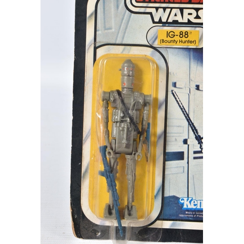 123 - A SEALED KENNER STAR WARS 'EMPIRE STRIKES BACK' IG-88 (BOUNTY HUNTER), no. 39770, 1980, 31a back, se... 