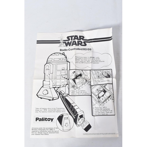 129 - A BOXED PALITOY STAR WARS RADIO CONTROLLED R2-D2, no. 31319,  included within the box are the instru... 