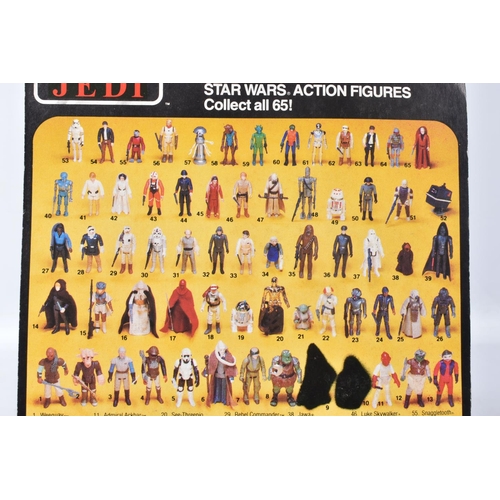 144 - TWO SEALED PALITOY STAR WARS 'RETURN OF THE JEDI' FIGURES TO INCLUDE A CHIEF CHIRPA, 1983, 65 back, ... 