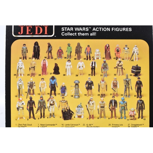 144 - TWO SEALED PALITOY STAR WARS 'RETURN OF THE JEDI' FIGURES TO INCLUDE A CHIEF CHIRPA, 1983, 65 back, ... 