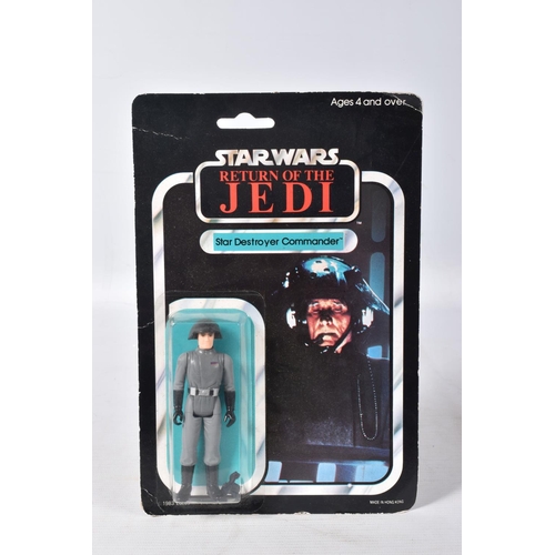 145 - THREE SEALED PALITOY STAR WARS 'RETURN OF THE JEDI' FIGURES TO INCLUDE A STAR DESTROYER COMMANDER, 1... 