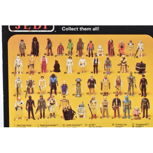 145 - THREE SEALED PALITOY STAR WARS 'RETURN OF THE JEDI' FIGURES TO INCLUDE A STAR DESTROYER COMMANDER, 1... 