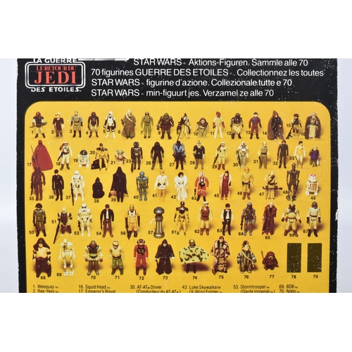 146 - TWO SEALED PALITOY STAR WARS TRILOGO 'RETURN OF THE JEDI' FIGURES TO INCLUDE NIKTO, 1983, 70 back, s... 