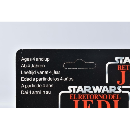 147 - TWO SEALED PALITOY STAR WARS TRILOGO 'RETURN OF THE JEDI' FIGURES TO INCLUDE HAN SOLO (IN TRENCH COA... 