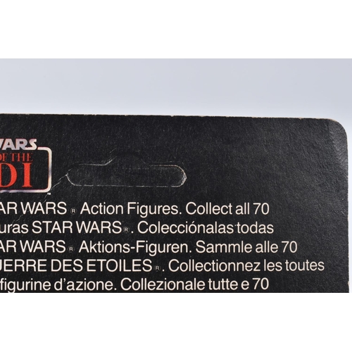 147 - TWO SEALED PALITOY STAR WARS TRILOGO 'RETURN OF THE JEDI' FIGURES TO INCLUDE HAN SOLO (IN TRENCH COA... 