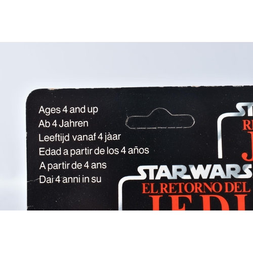 147 - TWO SEALED PALITOY STAR WARS TRILOGO 'RETURN OF THE JEDI' FIGURES TO INCLUDE HAN SOLO (IN TRENCH COA... 