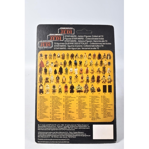 147 - TWO SEALED PALITOY STAR WARS TRILOGO 'RETURN OF THE JEDI' FIGURES TO INCLUDE HAN SOLO (IN TRENCH COA... 