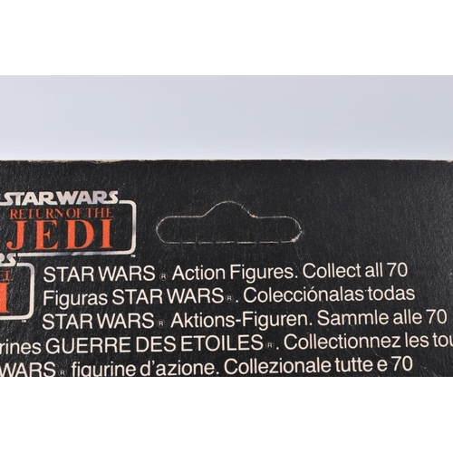 147 - TWO SEALED PALITOY STAR WARS TRILOGO 'RETURN OF THE JEDI' FIGURES TO INCLUDE HAN SOLO (IN TRENCH COA... 