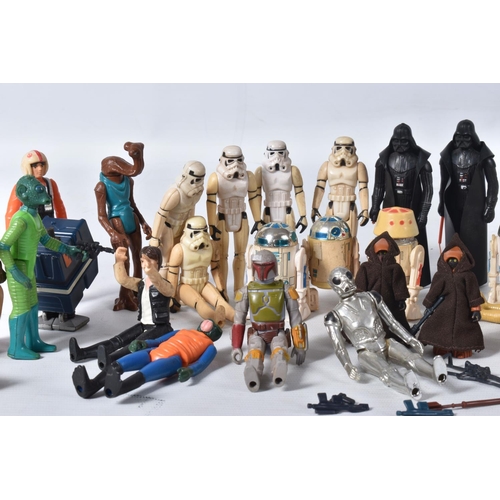 153 - A COLLECTION OF UNBOXED AND PLAYWORN FIRST TWENTY ONE 1977-1979 STAR WARS FIGURES, to include 3 R2-D... 