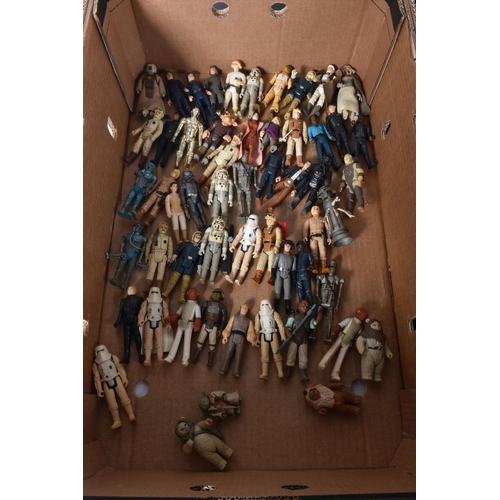 160 - A QUANTITY OF ASSORTED VINTAGE STAR WARS FIGURES, majority are Hong Kong made marked LFL from the ea... 