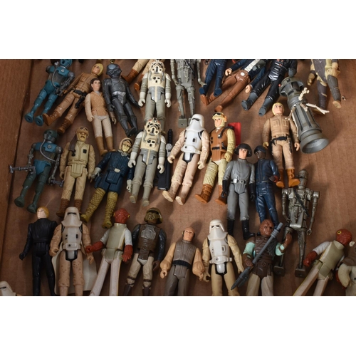 160 - A QUANTITY OF ASSORTED VINTAGE STAR WARS FIGURES, majority are Hong Kong made marked LFL from the ea... 