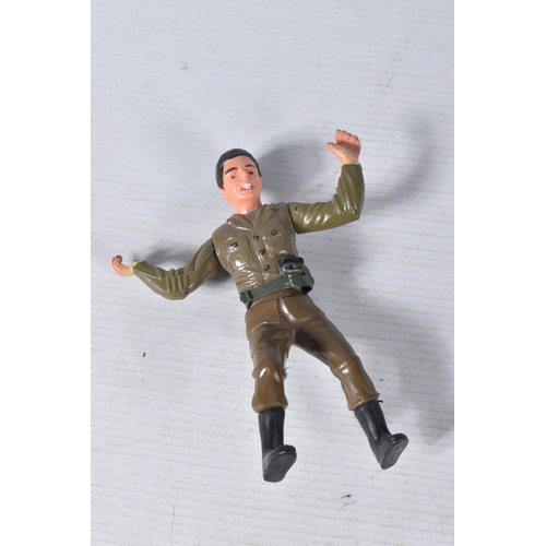 168 - A QUANTITY OF LOOSE VINTAGE ACTION FIGURES, Mattel Major Matt Mason figure, missing helmet and right... 