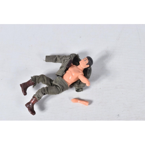 168 - A QUANTITY OF LOOSE VINTAGE ACTION FIGURES, Mattel Major Matt Mason figure, missing helmet and right... 