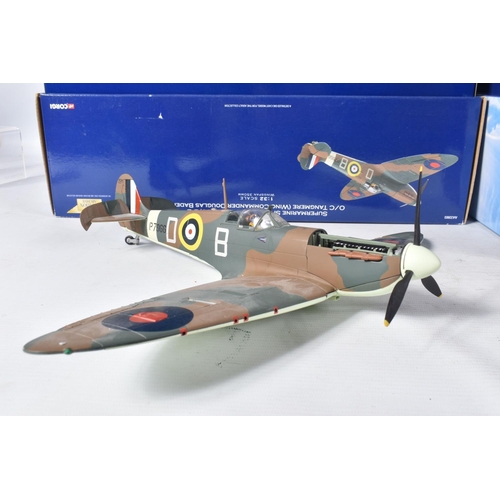 169 - TWO BOXED CORGI CLASSICS THE AVIATION ARCHIVE WWII EUROPE AND AFRICA FIGHTER AIRCRAFT MODELS, both 1... 