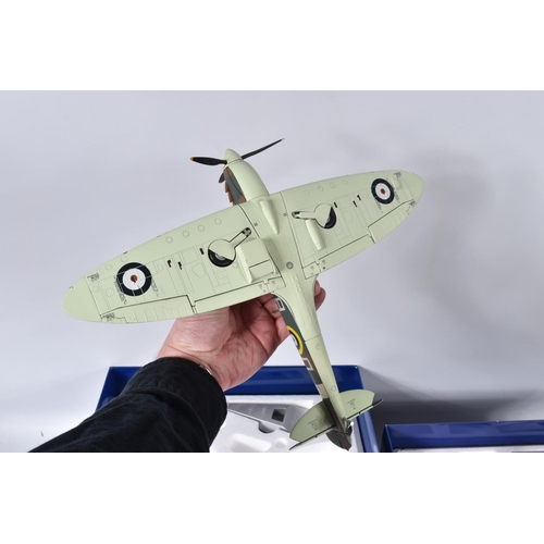 169 - TWO BOXED CORGI CLASSICS THE AVIATION ARCHIVE WWII EUROPE AND AFRICA FIGHTER AIRCRAFT MODELS, both 1... 